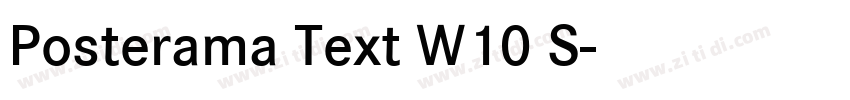 Posterama Text W10 S字体转换
